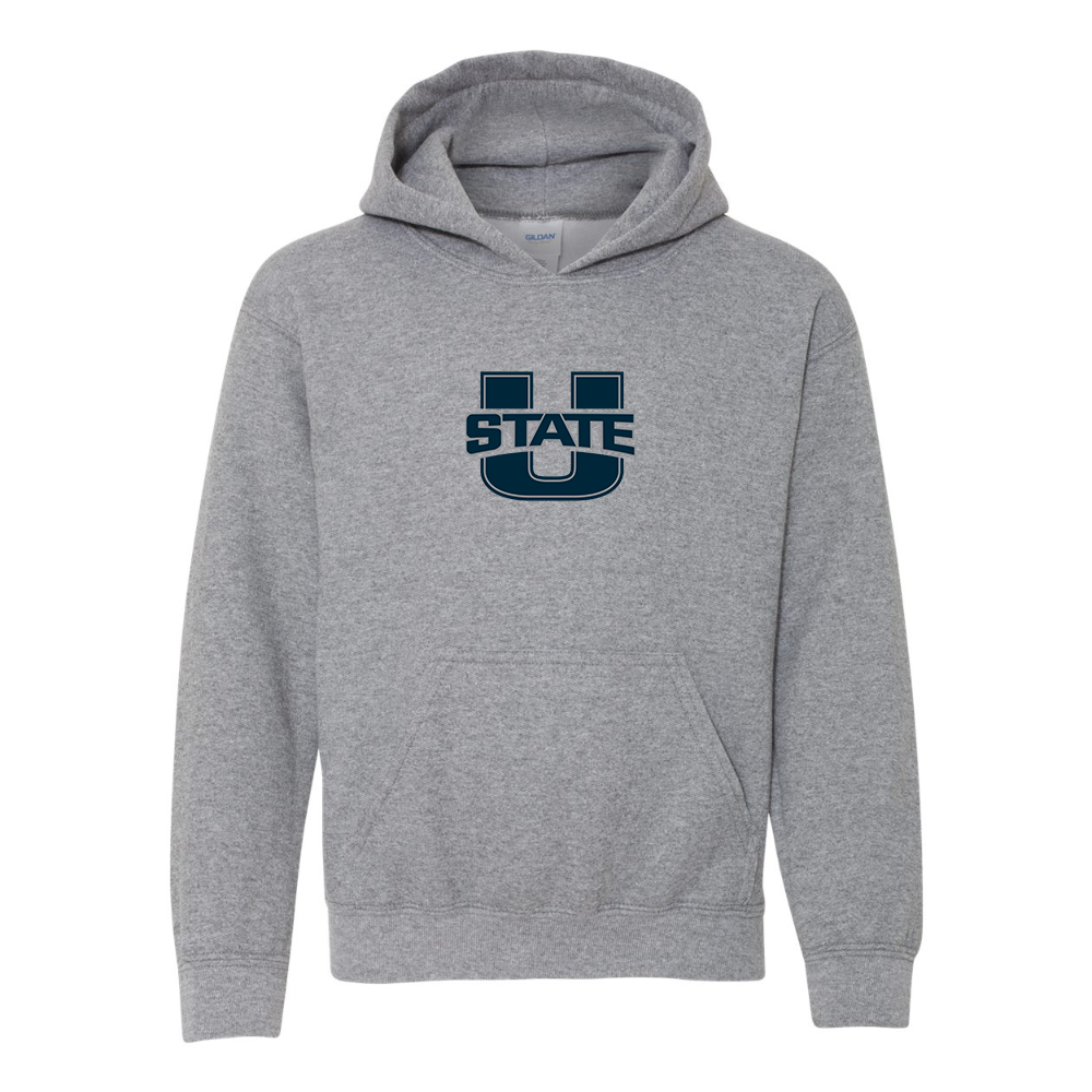 Youth Utah State Aggies  Gildan Heavy Blend  Hooded Sweatshirt